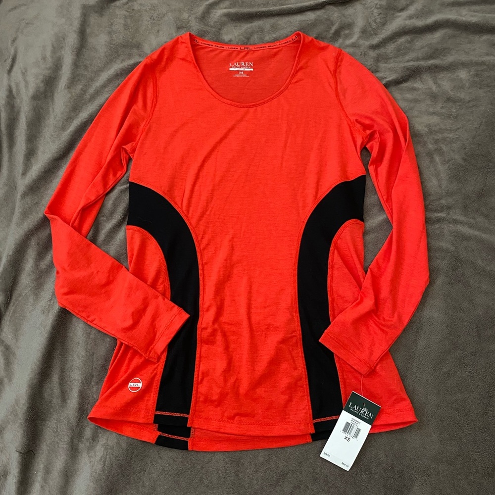 NWT Lauren Ralph Lauren Active Long Sleeve Top